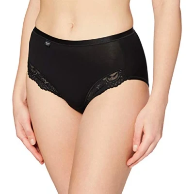 Image of Sloggi Women Romance Maxi Plain Brief,Black,10