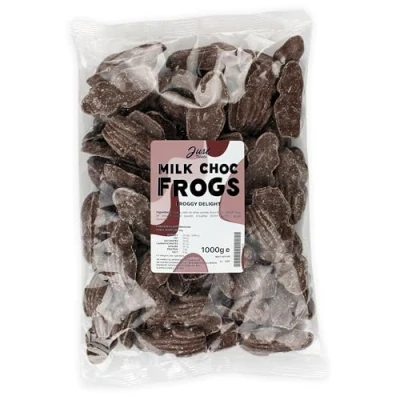 Image of Just Treats Milk Chocolate Frogs (1kg Party Bag)