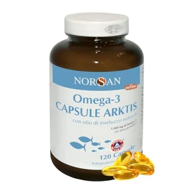 Image of NORSAN Premium Omega 3 Cod Oil Capsules high dose 1,500mg per Serving Over 4000 Doctors Recommend 100% Natural Wild Caught, no unpleasant Fishy burping