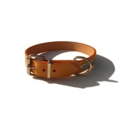Image of Bridle Leather Dog Collar (London Tan, 24&quot; x 1 1/8&quot; (inches))