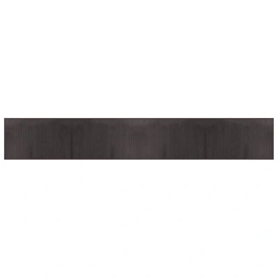 Image of vidaXL Rug Rectangular Dark Brown 60x400 cm Bamboo