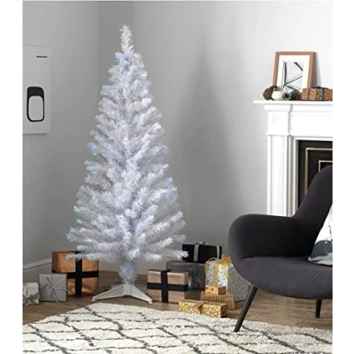 Image of Habitat 5ft Fibre Optic Christmas Tree White