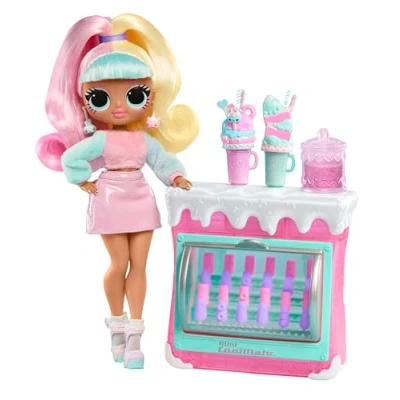Image of Rainbow High Junior PJ Party Violet (Purple) 22 cm Posable Doll with Soft Onesie, Slippers and Play Accessories Kids Toy Great for Ages 4 12 Years