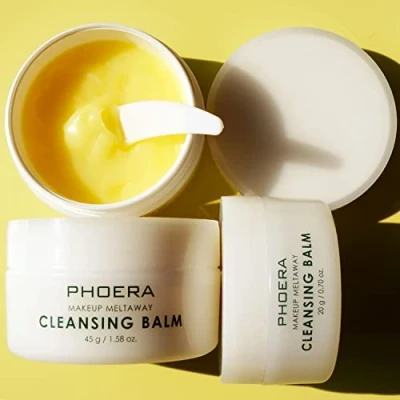 Image of ABRUS PHOERA Makeup Remover Balm, Face Cleanser for Nourishing Hydrating Fresh Skin, Perfect Glow Recipe Cleansing Balm Soft Glowing Skin Cruelty Free (45gm)