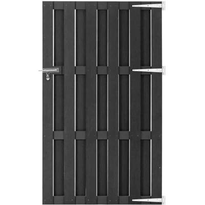 Image of vidaXL WPC Garden Gate in Grey 100x180 cm Resistant and Easy to Assemble, Perfect for Patio Uses