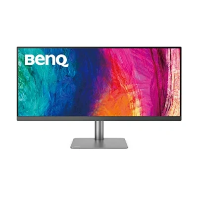 Image of BenQ PD3420Q Designer Monitor (AQCOLOR Technology, 34 inch, 21:9 Ultrawide, WQHD 1440P, P3 Wide Color, USB C 65W, DisplayHDR 400, KVM, Compatible for MacBook Pro M1/M2), Black
