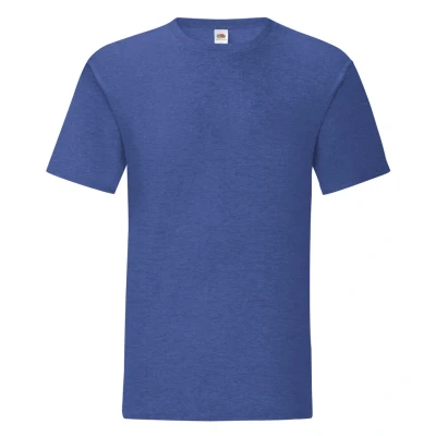 Image of Fruit of the Loom Mens Iconic T Shirt (Pack 5) (Heather Royal) Multicolour Size Medium