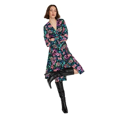 Image of Trendyol Dress Multi Color Wrapover