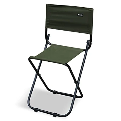 Image of Abode Camping Hiking Travel Folding Festival Stool Seat Chair w/Back Rest