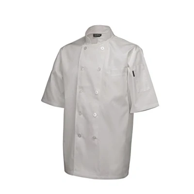 Image of Genware NEV NJ03 XL Standard Jacket, Short Sleeve, X Large, White