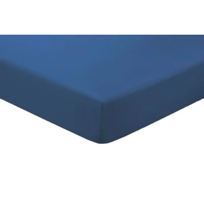 Image of Amigozone Extra Deep 16&quot;(40cm) Non Iron Percale Pollycotton Fitted Sheets (Single, Mid Blue)
