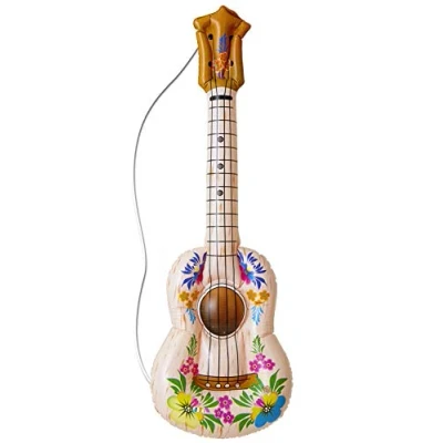 Image of Widmann 0512H Inflatable Guitar, Multicolored, 105 cm