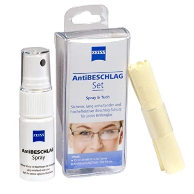 Image of ZEISS Anti Fog kit (Spray 15 ml and Cloth), Effective Protection Against fogging Lenses