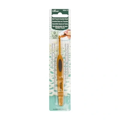Image of clover Soft Touch Crochet Hook: 3.25mm, Beige
