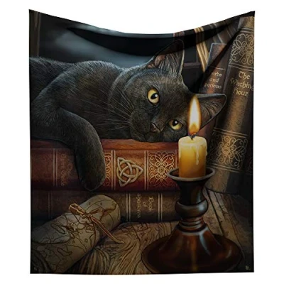 Image of Nemesis Now Witching Hour Lisa Parker Throw 38cm Brown, Polyester