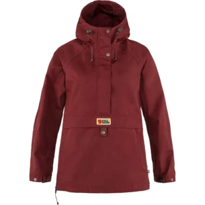 Image of Fjallraven Women&#039;s Vardag Anorak W Jacket, Burgundy Red, S