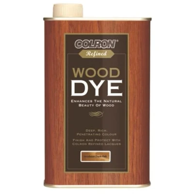 Image of Colron Refined Wood Dye 250ml Jacobean Dark Oak