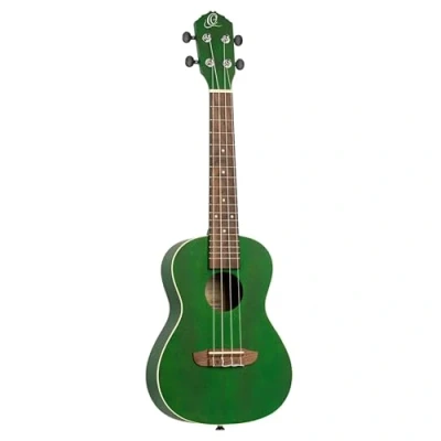 Image of Ortega Guitars Concert Ukulele Acoustic Earth Series Okoume, Dark Green (RUFOREST)