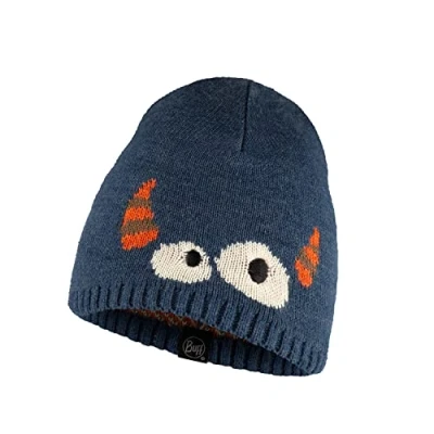 Image of Buff Knitted Beanie BONKY Eyes Denim Unisex One Size