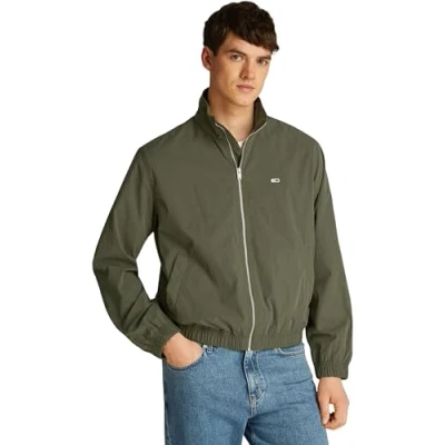 Image of Tommy Jeans Essential Jacket Summer jacket, Men&#039;s, Size: 36/38, Fatigue green
