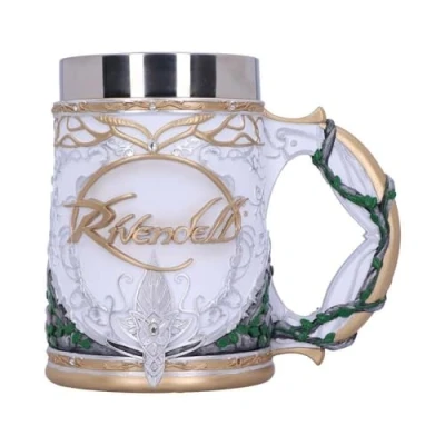Image of Nemesis Now Officially Licensed Lord of The Rings Rivendell Tankard, White, 15.5cm
