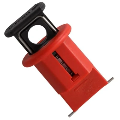 Image of Brady 90850 Miniature Circuit Breaker Lockout Systems, 21.08mm x 41.7mm 20.96mm 13.72mm, POW, Red