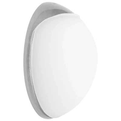 Image of WAGNER Doorstop Screw or Glue Wall Ø 30 x 12 mm, Stroke Bumper Made of die cast zinc with Stainless Steel Look + Soft White Thermostatic Rubber, to be Screwed glued on Walls 15512311