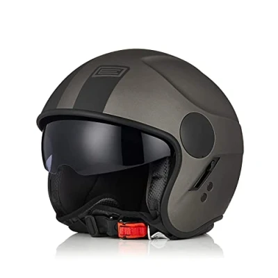 Image of ORIGINE Motorcycle Jet Open Face Half Helmet with Sun Visor for Scooter ECE2206 Approved
