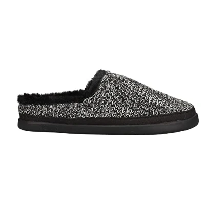 Image of TOMS SAGE Ladies Knitted Mule Slippers Black 5