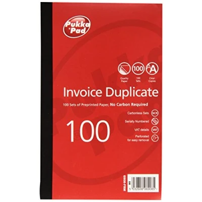 Image of Pukka Pads Value 210x130mm Duplicate Invoice Book (Pack of 5)