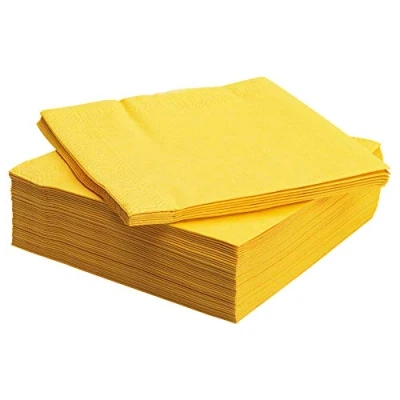 Image of IKEA 301.286.05 Fantastisk Paper Napkin, Yellow