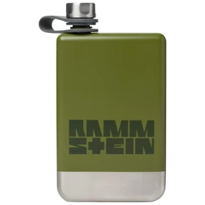 Image of Rammstein Hip Flask Stainless Steel Flachmann Official Band Merchandise