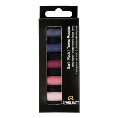 Image of Rembrandt Professional Soft Pastel Set Earth Reds 5 Half Pastels