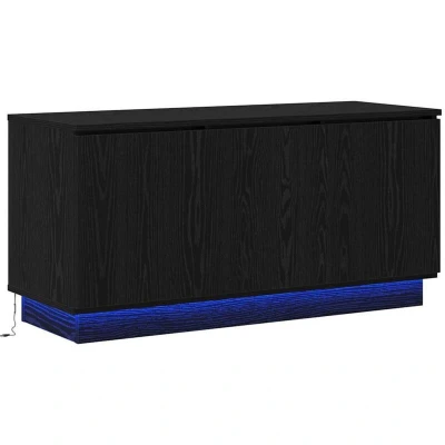 Image of vidaXL TV Cabinet Black 100x38x49 cm Engineered Wood