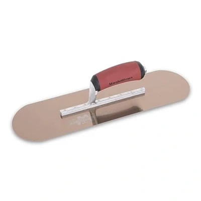 Image of Marshalltown The Premier Line SP16GSD Concrete Pool Trowel 16 X 4 1/2 Inch Gold Steel