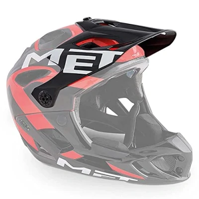 Image of MET Visor P/Helmet Parachute MCR, Sport, Red/Black (Multicoloured), S/M