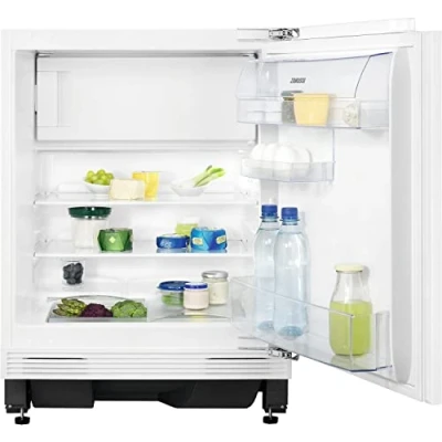 Image of Zanussi Under Counter Integrated Fridge With Icebox, White, ZEAN82FR
