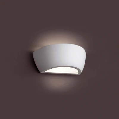 Image of Cheras 1 Light Indoor Wall White Plaster