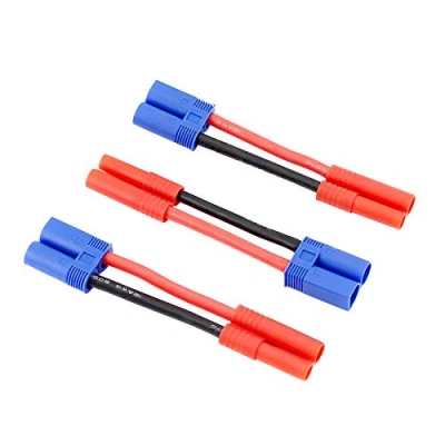 Image of BDHI 3pcs HXT 4MM Female to EC5 Style Male Adapter Cable for Lipo Battery 5cm / 12awg Wire(BDHI 33)