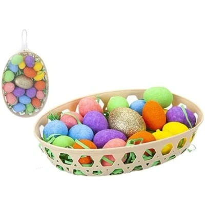 Image of Easter Egg Hunt Accessories 19 Piece Golden Set in Baske