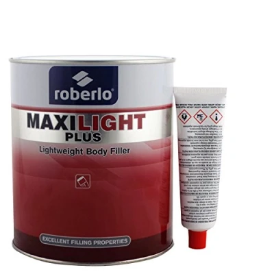 Image of roberlo MAXILIGHT Plus Car Body Filler 3L Easy Sand Bodyfiller MAXILITE Dent/Rust/Hole Repair
