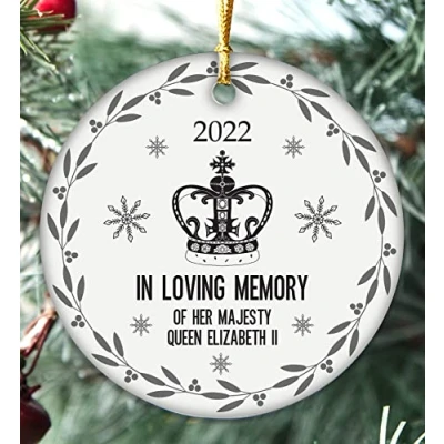 Image of 2022 Queen Elizabeth II Bauble, The Memorial Ornament, Queen’s Platinum Jubilee, Commemorative Christmas, Remembering Her Majesty (The Queen)