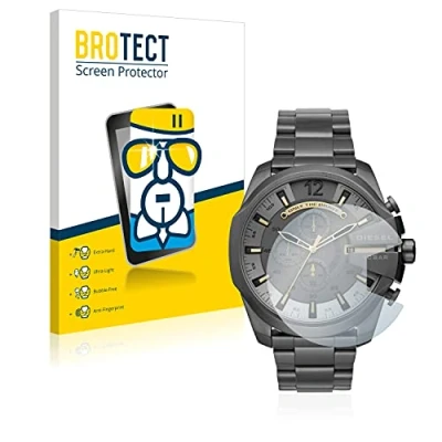 Image of brotect Glass Screen Protector Film compatible with Diesel Chronograph DZ4466 Foil 9H Protection [Scratch Resistant, High Clarity]