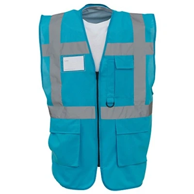 Image of Yoko Hi Vis Premium Executive/Manager Waistcoat/Jacket (XL) (Sapphire)
