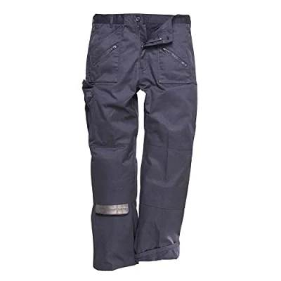 Image of Portwest Lined Action Trouser, Size: S, Colour: Navy Tall, C387NATS