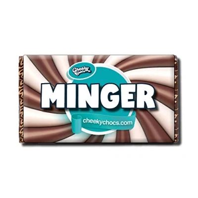 Image of Minger Chocolate Bar with Novelty Joke Wrapper Funny Rude Gift Birthday Present (Chocolate Included)