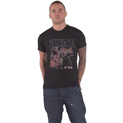 Image of Nirvana T Shirt Kris Standing Photo Band Logo Official Unisex Black M