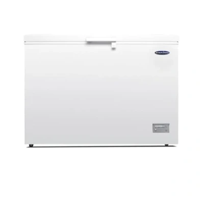 Image of ICEKING CF371EW Chest Freezer, 371L Capacity, White, Counterbalanced Lid, x2 Wire Baskets, Adjustable Thermostat, Energy Efficient Ideal for Kitchen, Utility Room, Garage or Out Building