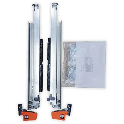 Image of Blum Movento Blumotion S 760H Drawer Runners 350 mm Full Extension 40 kg 1 Pair Including Coupling and Mounting Accessories Set