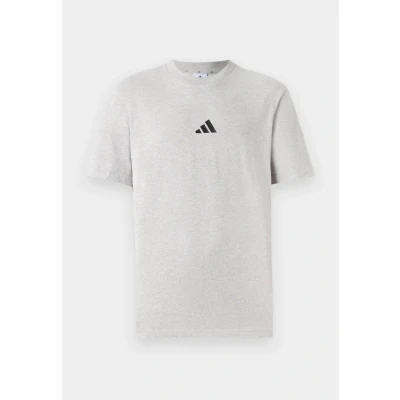 Image of adidas Sportswear Essentials Small LOGO Single Basic Tshirt, Men&#039;s, Size: Medium, Black/white